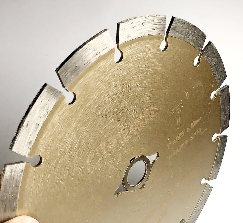 ALSKAR DIAMOND (2 Pack) ALSKAR DIAMOND USA ADLSS 7 inch Dry or Wet Cutting General Purpose Power Saw Segmented Diamond Blades for Concrete Stone Brick Masonry (7" - 2 pcs) - Image 3